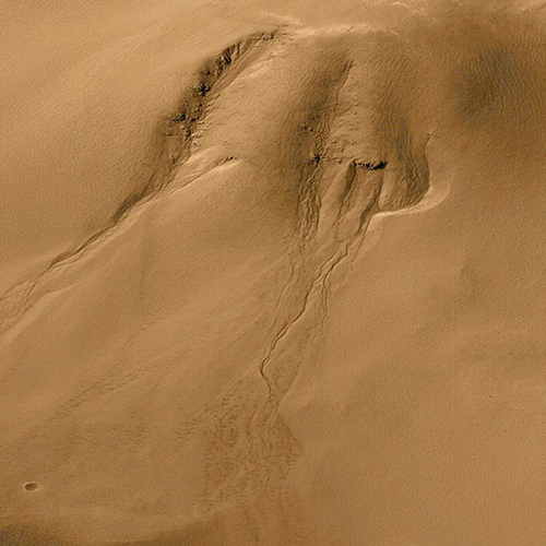 Evidence for Recent Liquid Water on Mars: Gullies in Crater Wall, Noachis Terra